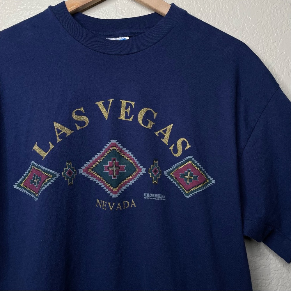 90s Vintage Las Vegas Nevada Single Stitch T-Shirt Real American 1993 - Picture 3 of 9